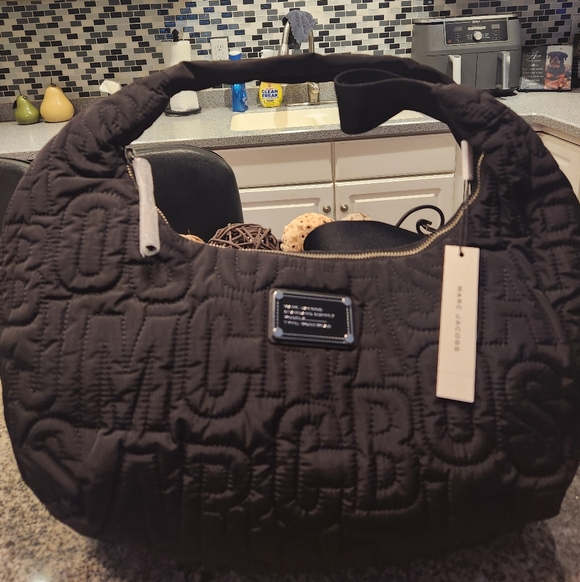 NWT Marc Jacobs Jumbled Logo Workwear Nylon Crossbody Bag - Picture 4 of 8